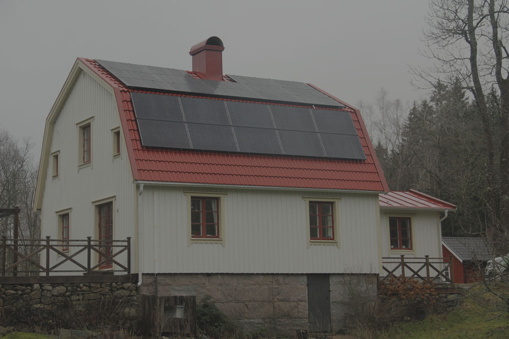 En villa i Göteborg med solceller